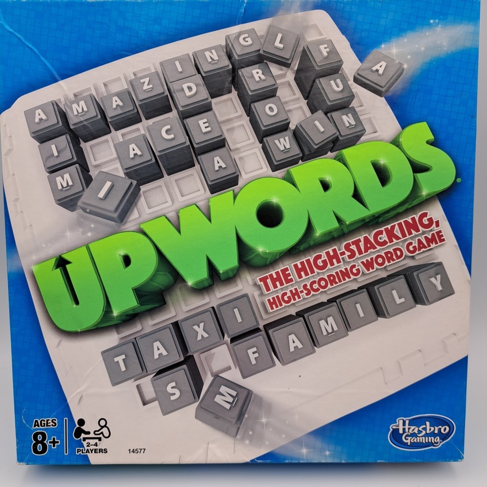 Hasbro UPWORDS Word Board Game 2015 Complete Game